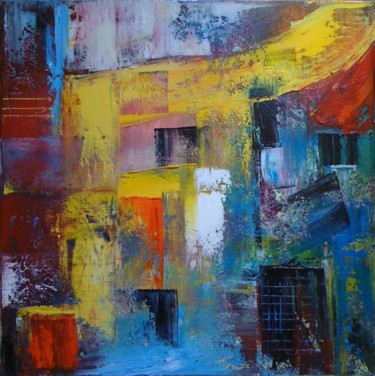 Painting titled "5th Avenue" by Helene Rousselot, Original Artwork
