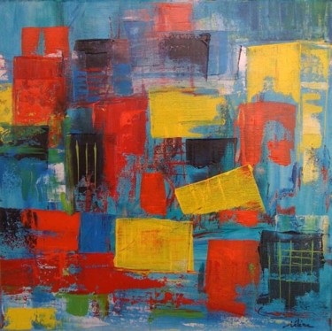 Painting titled "San Diego" by Helene Rousselot, Original Artwork