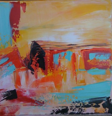 Painting titled "Canyon" by Helene Rousselot, Original Artwork