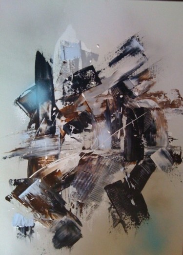 Peinture intitulée "Ground Zero" par Helene Rousselot, Œuvre d'art originale