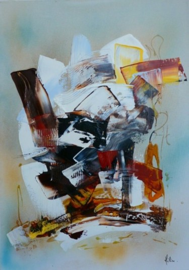 Painting titled "Le chef d'orchestre…" by Helene Rousselot, Original Artwork