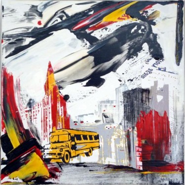 Painting titled "Speed" by Helene Rousselot, Original Artwork