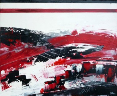 Peinture intitulée "Le rouge après le n…" par Helene Rousselot, Œuvre d'art originale