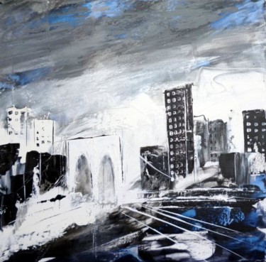 Картина под названием "Brooklyn" - Helene Rousselot, Подлинное произведение искусства