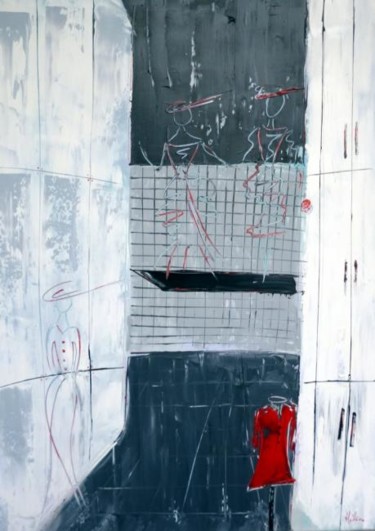 Painting titled "Répétition" by Helene Rousselot, Original Artwork