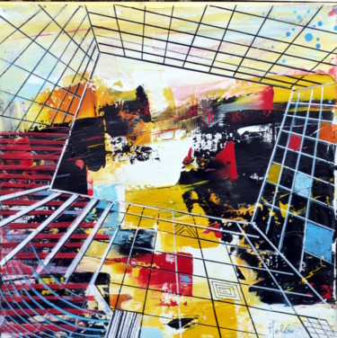 Painting titled "futuroscope.jpg" by Helene Rousselot, Original Artwork