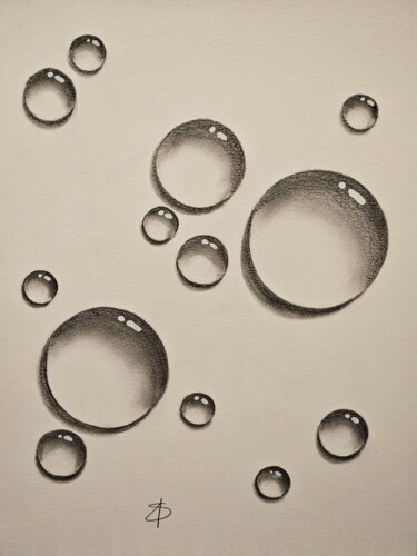 Drawing titled "bubble 2" by Helene Sommer, Original Artwork, Pencil