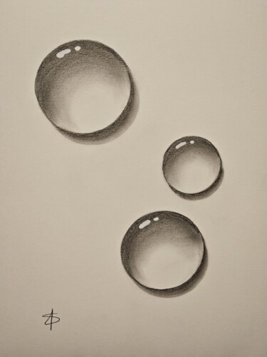 Tekening getiteld "bubble 3" door Helene Sommer, Origineel Kunstwerk, Potlood