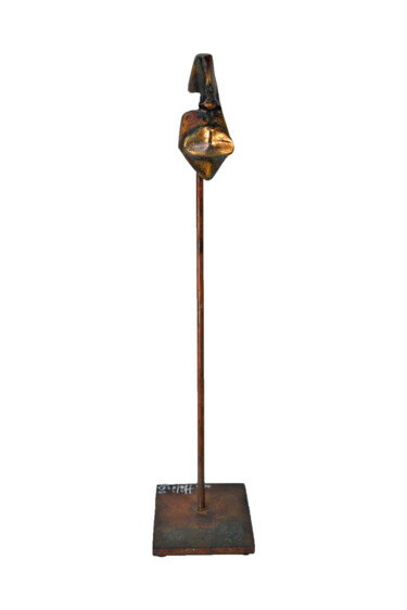 Escultura intitulada "bouche dorée" por Helene Stanton, Obras de arte originais, Bronze