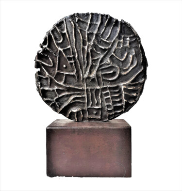 Skulptur mit dem Titel "Le Soleil Noir" von Helene Stanton, Original-Kunstwerk, Bronze