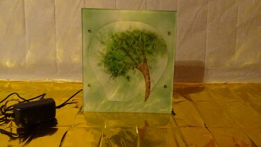 Escultura intitulada "«Tree» ❦ - Cadre lu…" por Rainbow, Obras de arte originais, Impressão digital