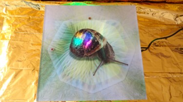 Sculpture intitulée "Snail  🐌" par Rainbow, Œuvre d'art originale, Impression numérique