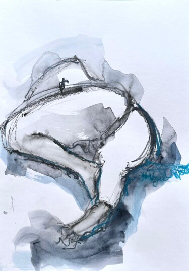 Рисунок под названием "Clarinha perspectiv…" - Helene Vogel, Подлинное произведение искусства, Древесный уголь