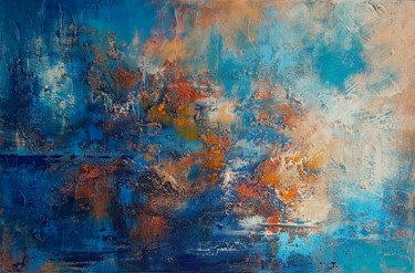 Painting titled "Couchant" by Hélène Zenatti, Original Artwork, Acrylic