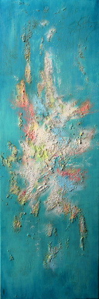 Peinture intitulée "Îles sous le vent" par Hélène Zenatti, Œuvre d'art originale, Acrylique Monté sur Châssis en bois