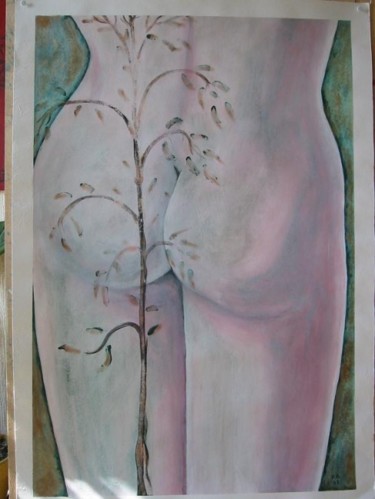 Peinture intitulée "la dryade" par Hélène Grasset, Œuvre d'art originale