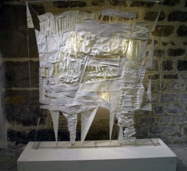 Sculpture intitulée "plis de vie" par Hélène Picardi, Œuvre d'art originale, Papier