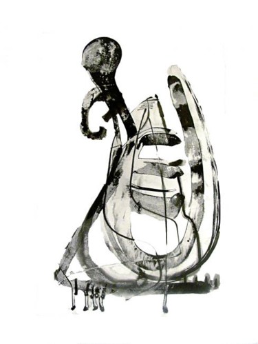 Drawing titled "'' EPURE ''" by Hélène Picardi, Original Artwork