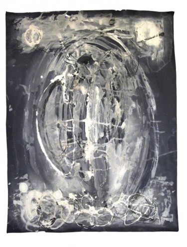 Dessin intitulée "'' entre deux eaux" par Hélène Picardi, Œuvre d'art originale, Encre