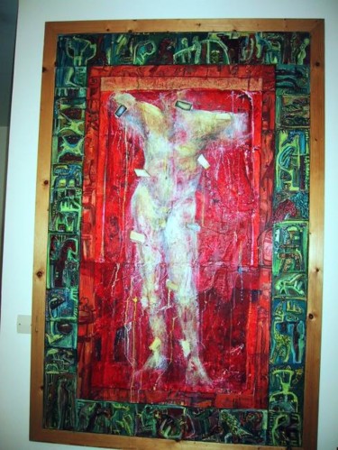 Schilderij getiteld "hermes" door Hélène Picardi, Origineel Kunstwerk, Olie