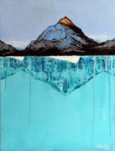 Pittura intitolato "Mountain" da Helen Hill, Opera d'arte originale, Olio
