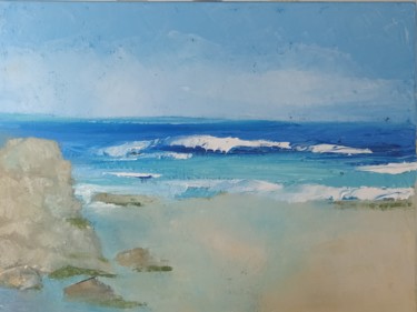 Painting titled "Seascape No.1 Morni…" by Helga G, Original Artwork, Oil
