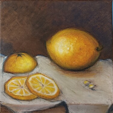 Painting titled "Still life No.7 Fre…" by Helga G, Original Artwork, Oil