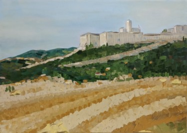 Painting titled "Landscape№18 Franci…" by Helga G, Original Artwork, Oil