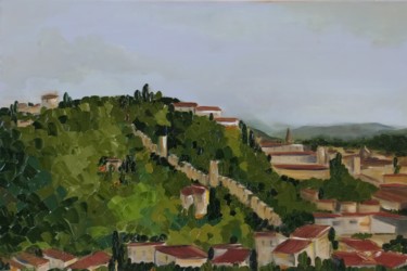 Painting titled "Landscape No.19 Sub…" by Helga G, Original Artwork, Oil