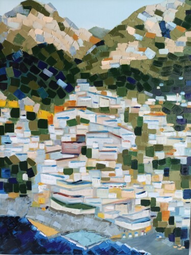 Картина под названием "Landscapape 21 Posi…" - Helga_g, Подлинное произведение искусства, Масло