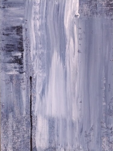 Painting titled "White mist" by Helga G, Original Artwork, Acrylic