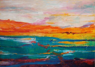 Pittura intitolato "Landscape 2007" da Helge Hensel, Opera d'arte originale, Olio