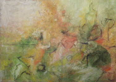 Malerei mit dem Titel "Springtime mood" von Helge Hensel, Original-Kunstwerk, Öl