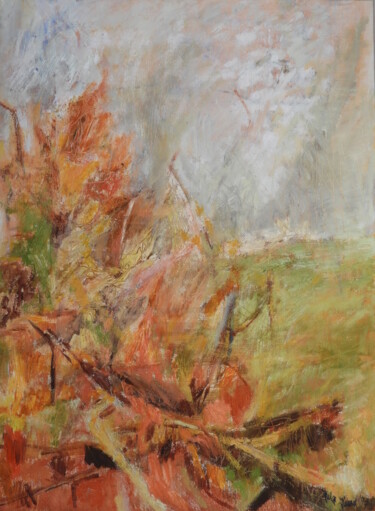 Pittura intitolato "Autumn – inspired b…" da Helge Hensel, Opera d'arte originale, Olio