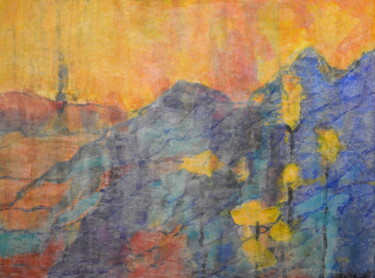 Pittura intitolato "Forest fires" da Helge Hensel, Opera d'arte originale, Acrilico