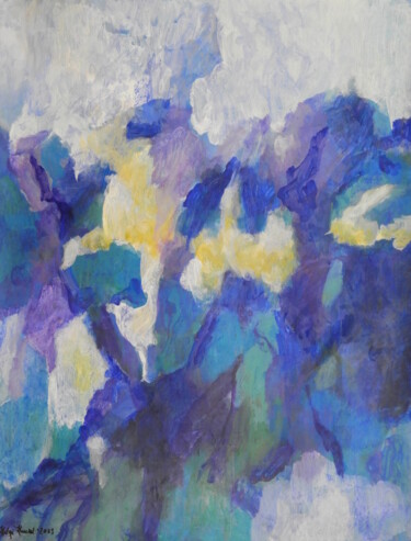 Malerei mit dem Titel "Blue Period No. 3" von Helge Hensel, Original-Kunstwerk, Acryl