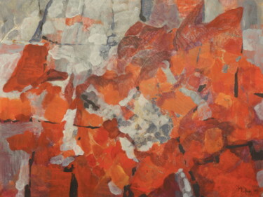 Malerei mit dem Titel "Red Sails" von Helge Hensel, Original-Kunstwerk, Acryl