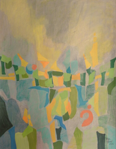Pintura intitulada "Fragments 11" por Helge Hensel, Obras de arte originais, Acrílico
