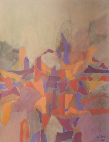 Pittura intitolato "Fragments 12" da Helge Hensel, Opera d'arte originale, Acrilico