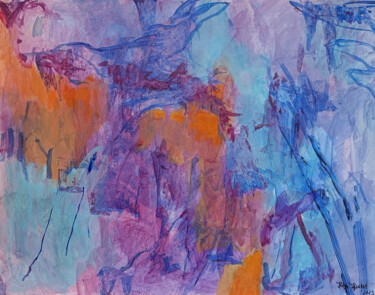 Pittura intitolato "Blue Period No. 5" da Helge Hensel, Opera d'arte originale, Acrilico