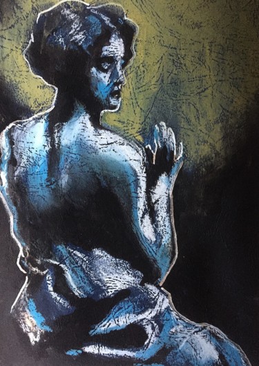 Tekening getiteld "Venus in Furs" door Helia Tayebi, Origineel Kunstwerk, Pastel