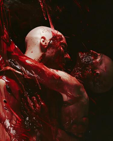 Arte digital titulada "Blood Lovers" por Hell Imagery, Obra de arte original, Imagen generada por IA