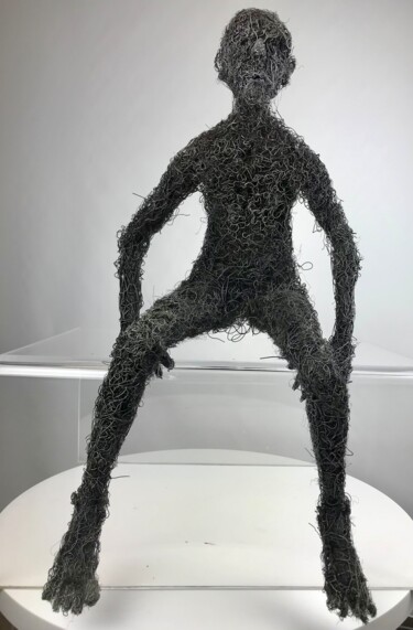 Disonnace 1313 Sculpture intitulée "Disonnace 1313" par Hellen Halftermeyer, Œuvre d'art originale, Fil de fer