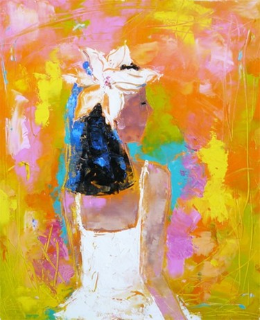 Картина под названием "La bella" - Елена Романенко, Подлинное произведение искусства
