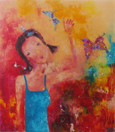 Картина под названием "Лето" - Елена Романенко, Подлинное произведение искусства