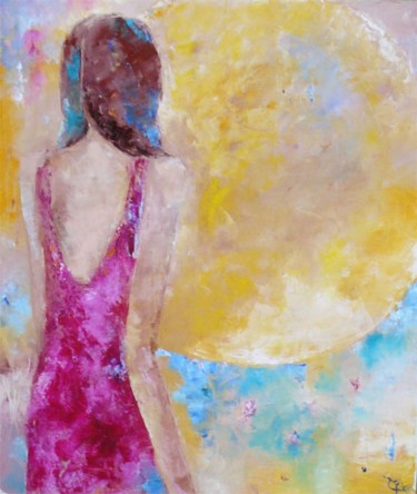 Картина под названием "Лунная соната" - Елена Романенко, Подлинное произведение искусства