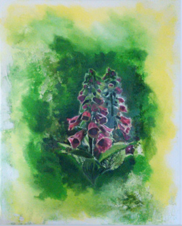 Painting titled "green.jpg" by Helmut Okroy, Original Artwork, Acrylic