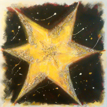 Painting titled "morningstar.jpg" by Helmut Okroy, Original Artwork, Acrylic