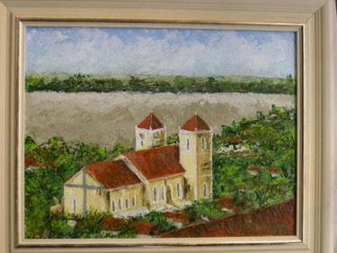 Painting titled "2_Igreja_matriz_de_…" by Heloisa Meira Roessing, Original Artwork
