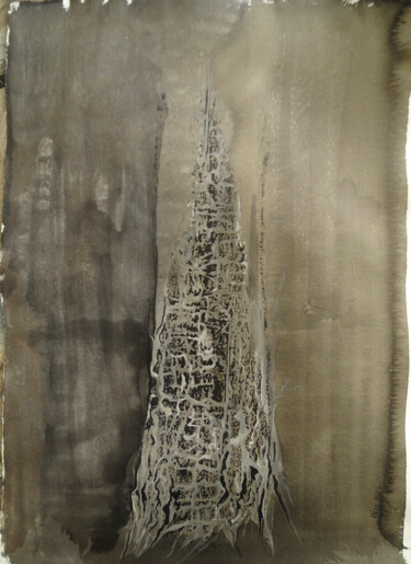 Pintura intitulada "Élévation N°4, empr…" por Héloïse Bonin, Obras de arte originais, Tinta